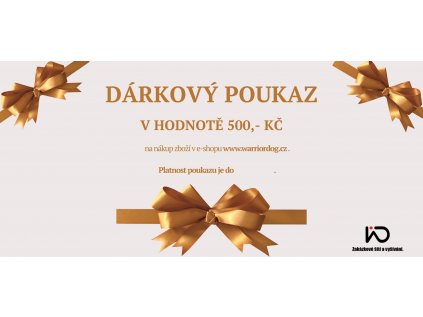 Dárkový poukaz - 500 Kč