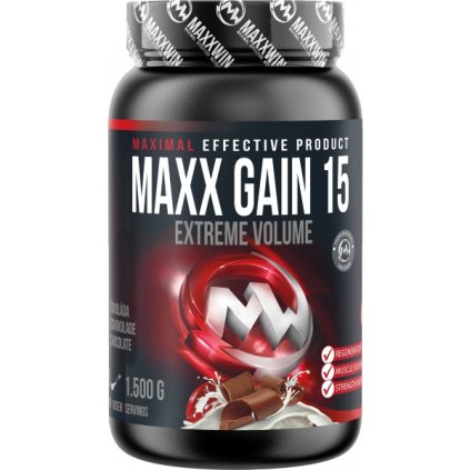 Maxx Gain 15 - 1500 g, čokoláda (Příchuť čokoláda, Velikost 1500 g)