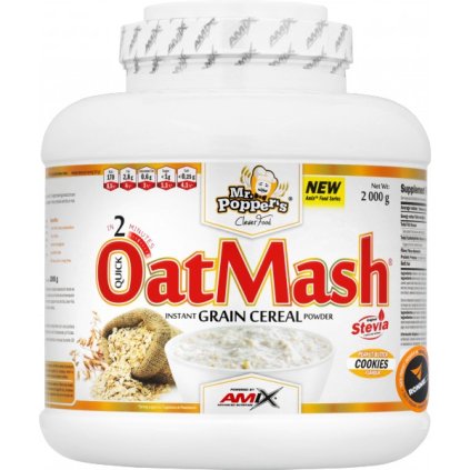 OatMash - 2000 g, arašídové máslo - cookies (Příchuť arašídové máslo - cookies, Velikost 2000 g)