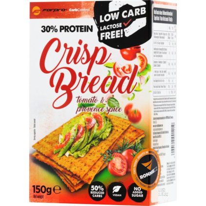 Proteinový křupavý chléb ForPro® - 150 g, rajče a provensálské koření