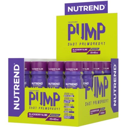 Pump Shot Preworkout - 20x 60 ml, rainbow