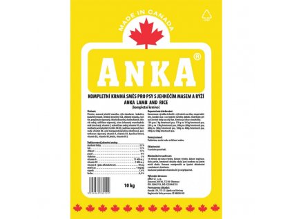 Anka Lamb&Rice 10kg