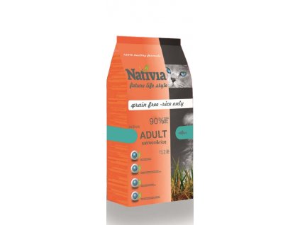 Nativia Cat Adult Active Salmon & Rice