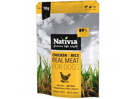 Nativia Dog REAL Meat Chicken & Rice