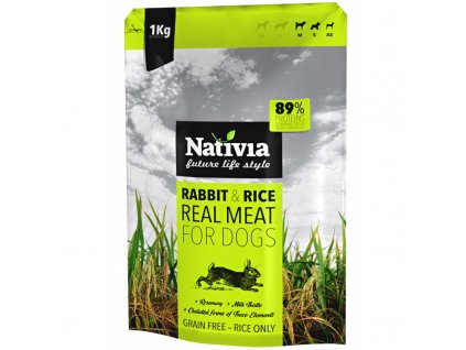 Nativia Dog REAL Meat Rabbit & Rice