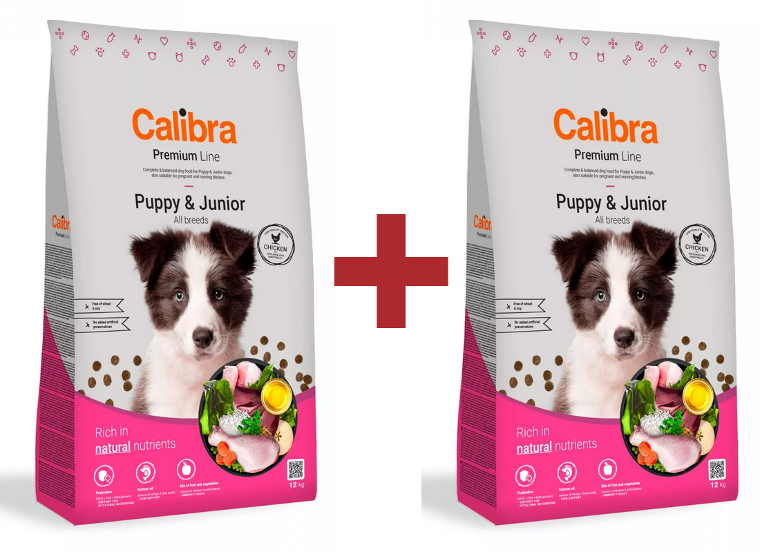 Calibra Dog Premium Line Puppy & Junior 2x12kg
