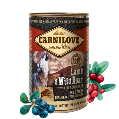 Carnilove Dog Wild Meat Lamb & Wild Boar 6x400g