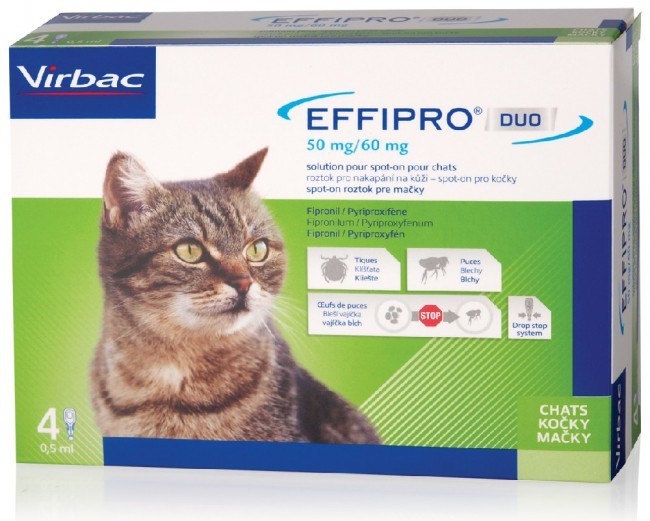 Effipro Duo Cat 50/60 mg spot-on 4 x 0.5 ml