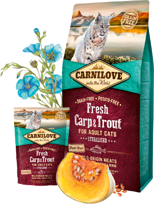 Carnilove Cat Adult Fresh Carp & Trout Sterilised 2kg