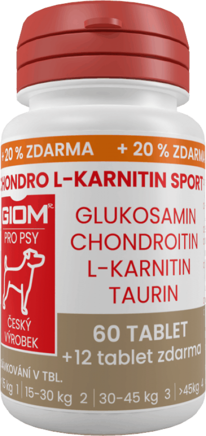 Giom ERA Chondro L-karnitin SPORT pro psy 180tbl