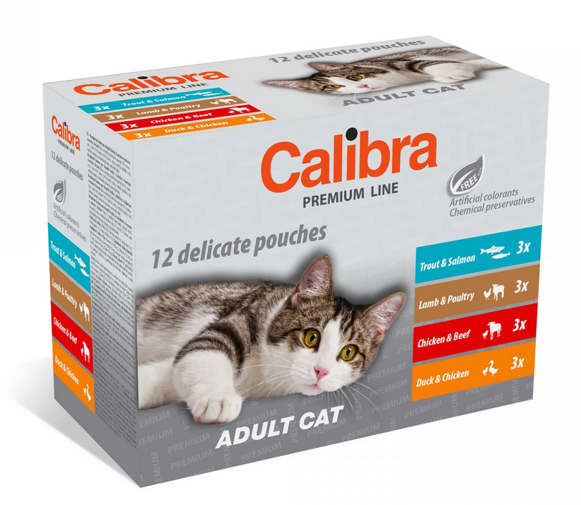 Calibra Cat kapsa Premium Adult multipack 12x100g