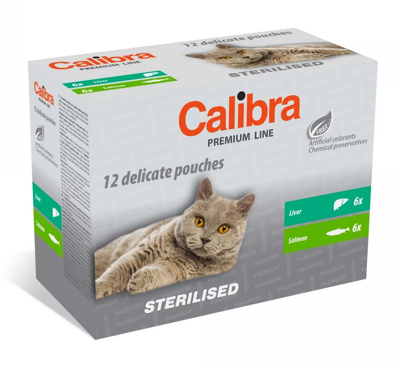 Calibra Cat kapsa Premium Steril. multipack 12x100g