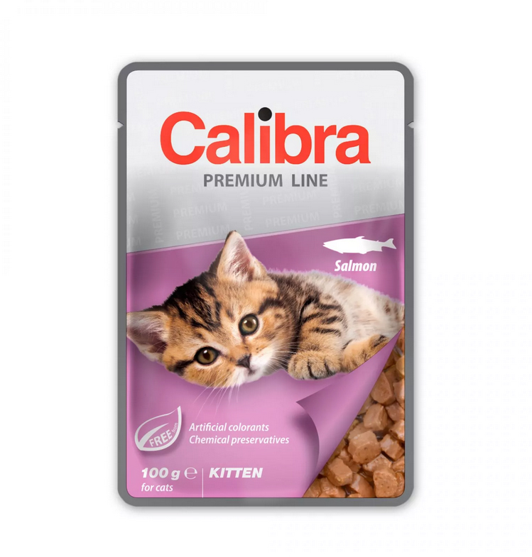 Calibra Cat kapsa Premium Kitten Salmon 100g