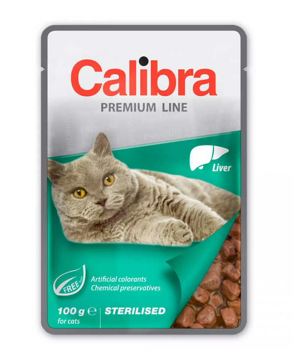 Calibra Cat kapsa Premium Sterilised Liver 100g