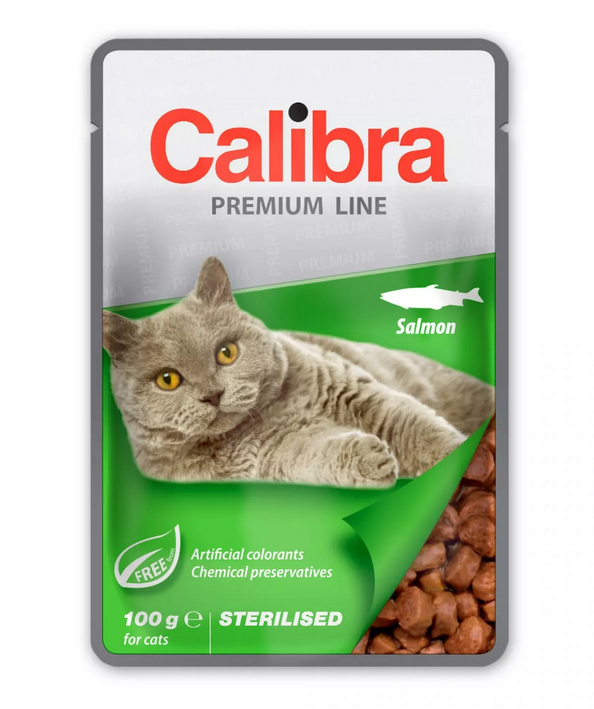 Calibra Cat kapsa Premium Sterilised Salmon 100g