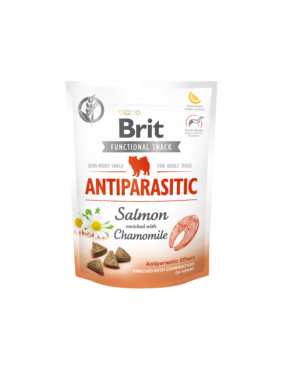 Brit Care Dog Functional Snack Antiparasit Salmon 150g