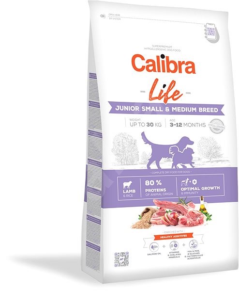 Calibra Dog Life Junior Small&Medium Breed Lamb 12kg