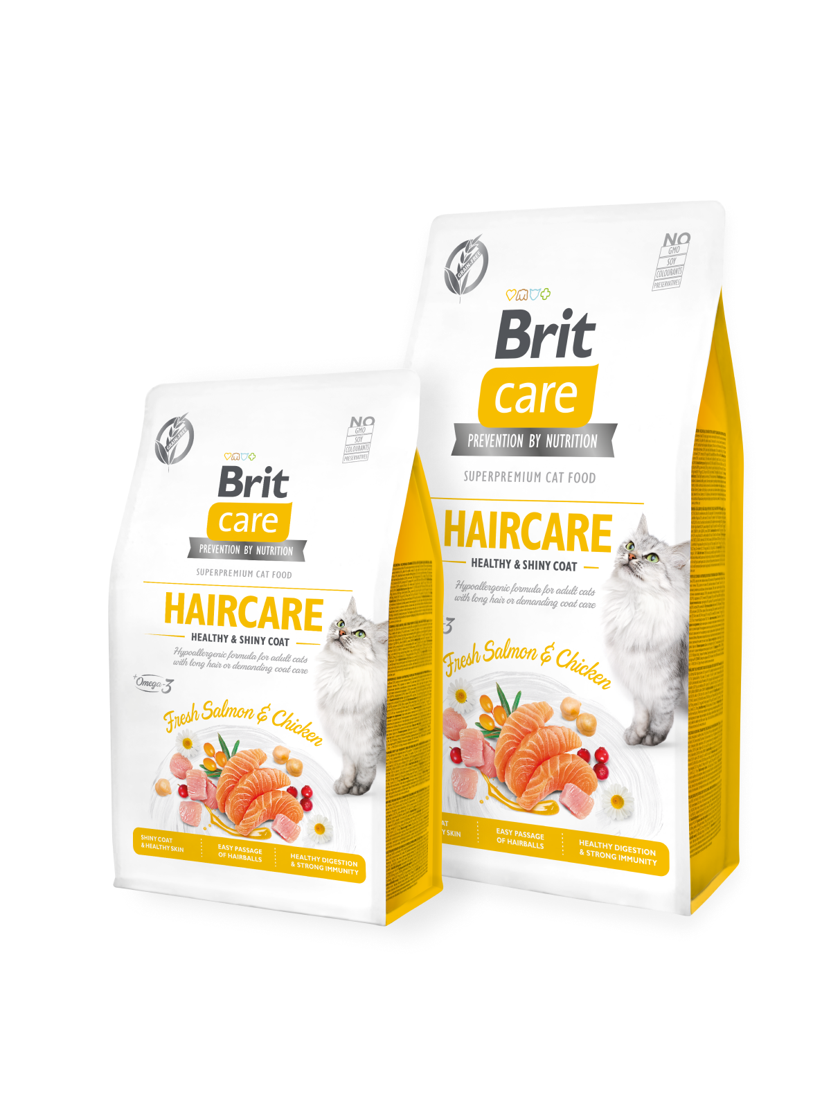 Brit Care Cat GF Haircare Healthy&Shiny Coat 400g