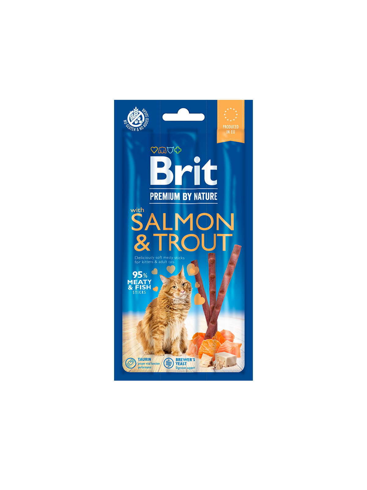 Brit Premium Cat by Nature Sticks Salmon&Trout (3pcs)