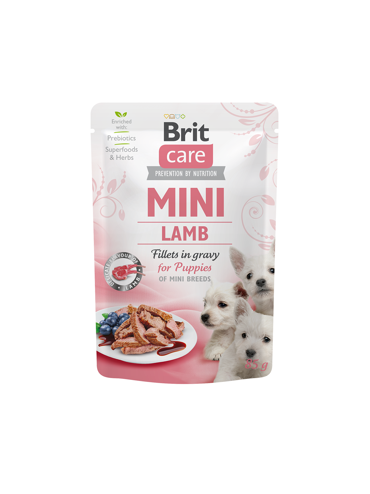 Brit Care Dog Mini Puppy Lamb fillets in gravy 85g