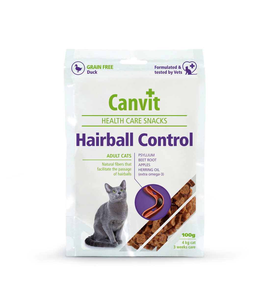 Canvit Hairball Control Snacks 100g