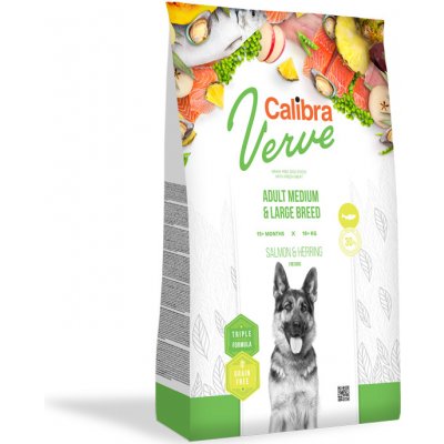 Calibra Dog Verve GF Adult M&L Salmon&Herring 12kg