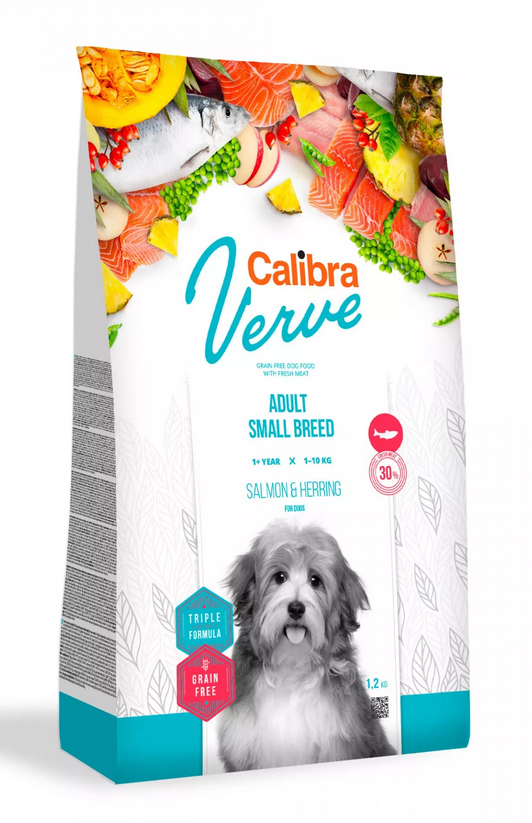 Calibra Dog Verve GF Adult Small Salmon&Herring 1,2kg