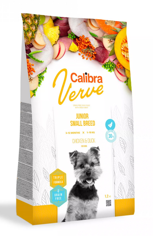 Calibra Dog Verve GF Junior Small Chicken&Duck 1,2kg