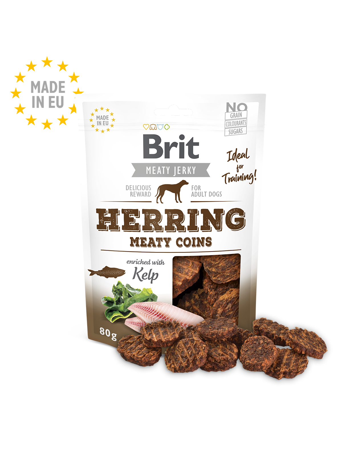 Brit Jerky Herring Meaty Coins 80g