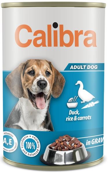 Calibra Dog konz. Duck, rice & carrots in gravy 1240 g
