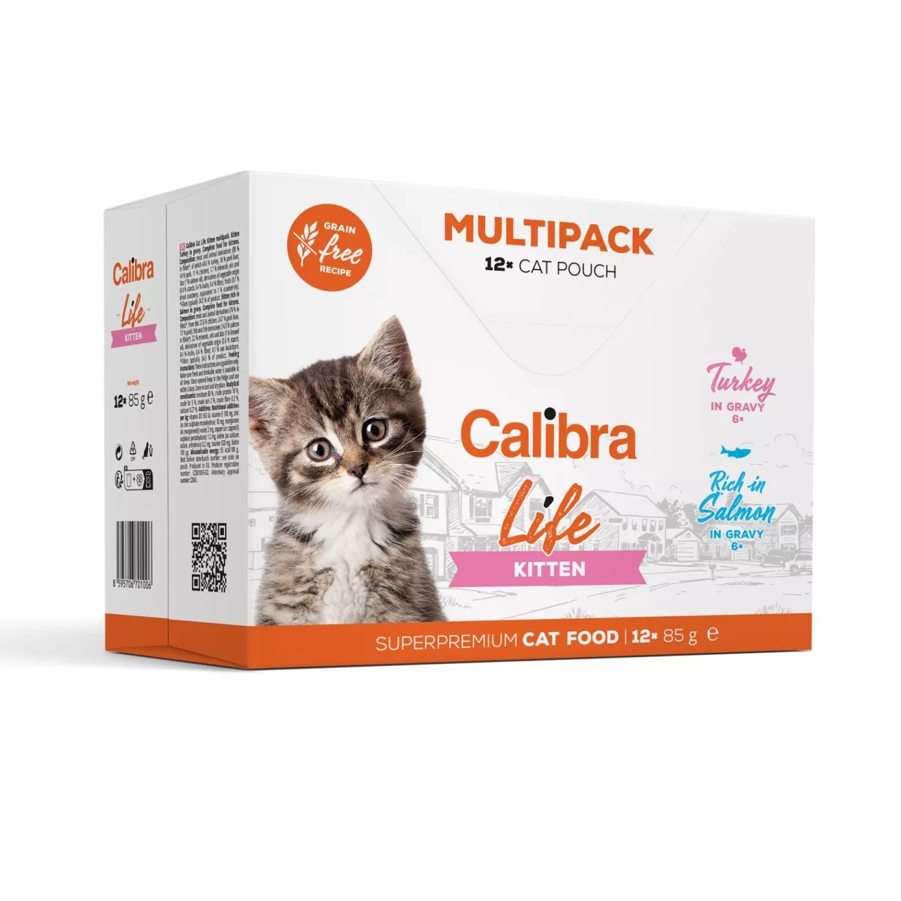 Calibra Cat Life kaps. Kitten Multipack in gravy 12x85g
