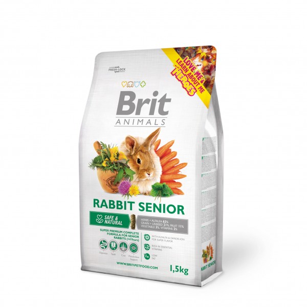 Brit Animals Rabbit Senior Complete 1,5kg