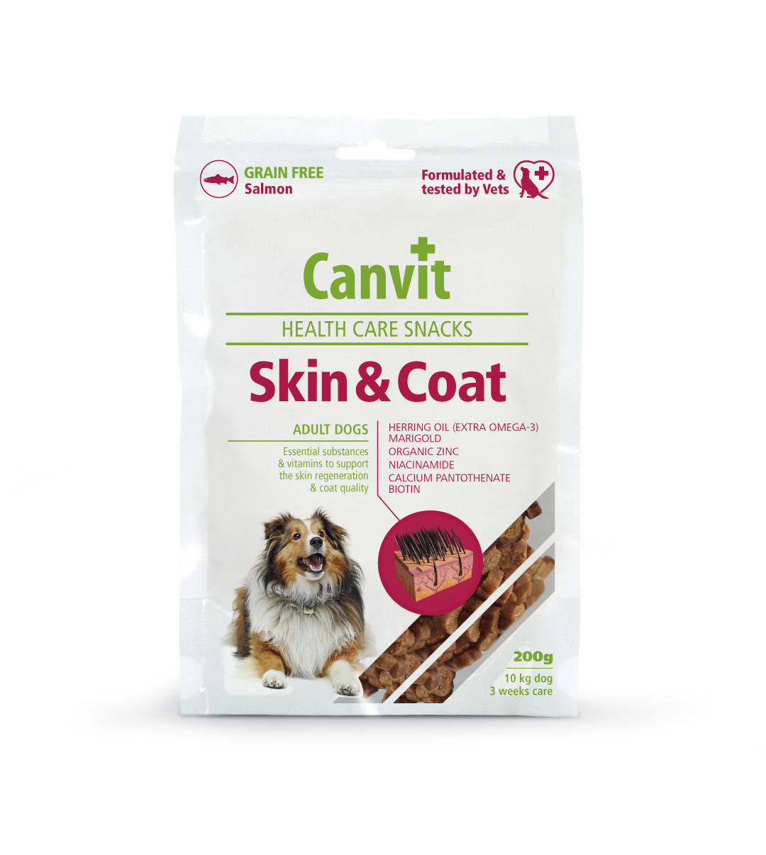 Canvit Dog Skin & Coat Snacks 200g