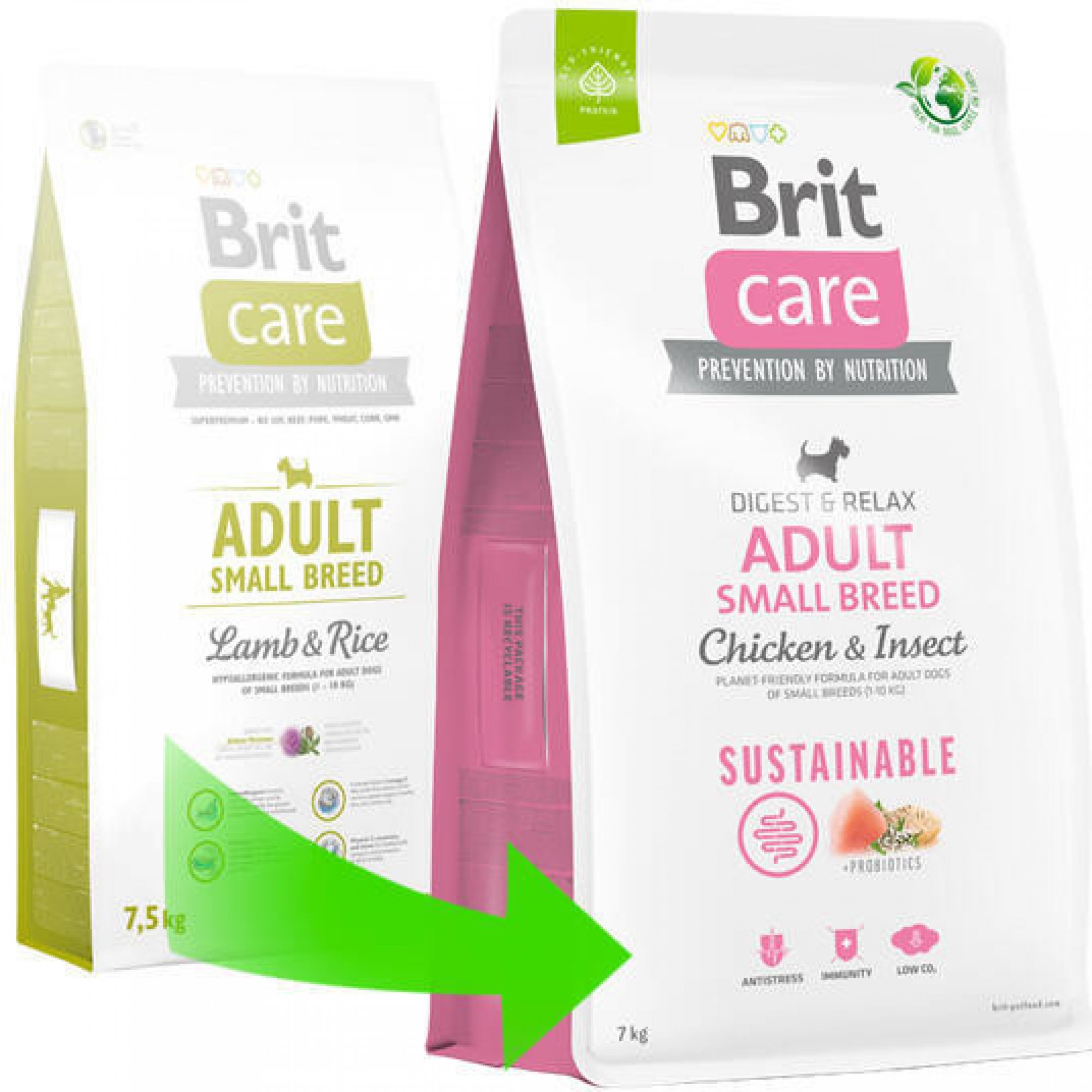 Brit Care Dog Sustainable Adult Small Breed 3kg