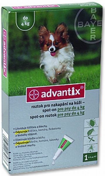 Advantix Spot On 1x0,4ml do 4kg