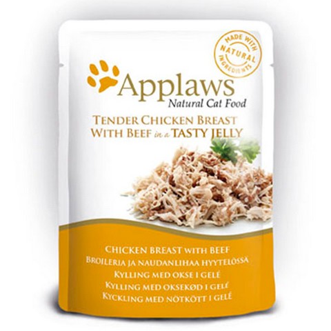 Applaws Cat kaps. kuřecí prsa a hovězí v aspiku 70g