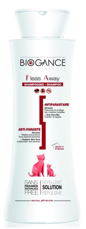 Biogance šampon Fleas away cat - antiparazitní 250ml