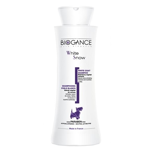 Biogance šampon White snow -pro bílou/světlou srst 250ml