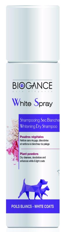 Biogance White spray - suchý šampon na bílou srst 300ml