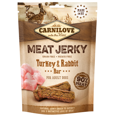 Carnilove Dog Jerky Rabbit&Turkey Bar 100g