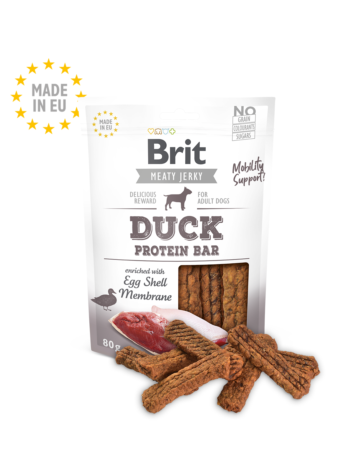 Brit Jerky Duck Protein Bar 80g