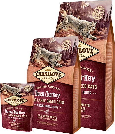 Carnilove Cat Adult Duck & Turkey Large Breed Grain Free 2kg