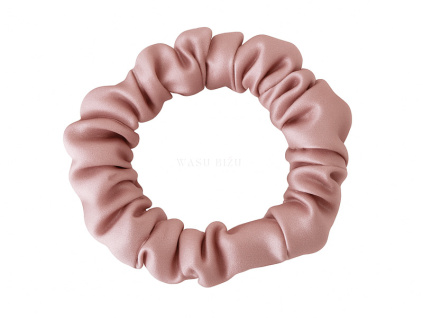 Hedvábné scrunchie v růžové barvě
