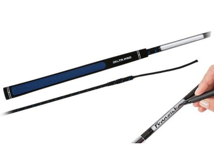 Drezúrny bič FLECK DELTA PRO – modrý s menovkou