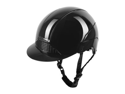 SWING H24 Glossy – jazdecká prilba, čierna