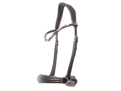 Bezzubadlová uzdečka Light – anglická, hnedá