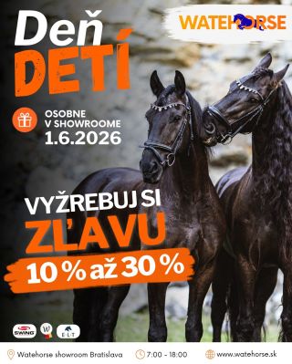 🎈🐴 DEŇ DETÍ vo Watehorse už tento pondelok! 🐴🎈 Pripravili sme si pre vás špeciálnu akciu na produkty Waldhausen, Swing a...