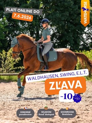 🔥 Zľava 10 % pokračuje až do 7.6.! 🔥 Na e-shope získate -10 % na produkty značiek Waldhausen, Swing a ELT 🐴 Nájdete u nás...