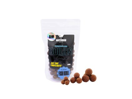 Boilies PREMIUM FISH KRILL Waterman Baits – balení 250g