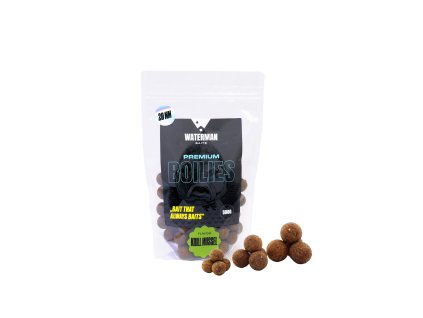 Boilies PREMIUM KRILL MUSSEL Waterman Baits – balení 500g